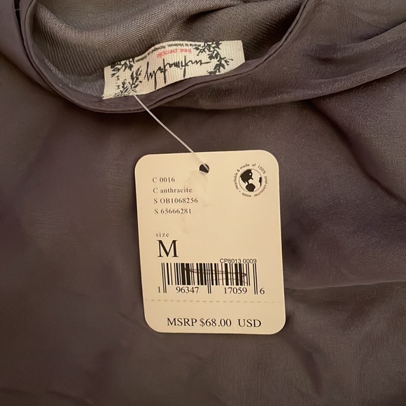 Free People Day to Night Slip Dress, Anthracite, sz M - Picture 9 of 14